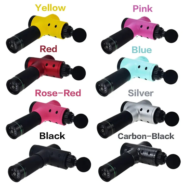 LJ Factory Adjustable Powerful Vibration Deep Tissue Percussion Relax Muscle Booster Massage Gun Custom logo and Private Label