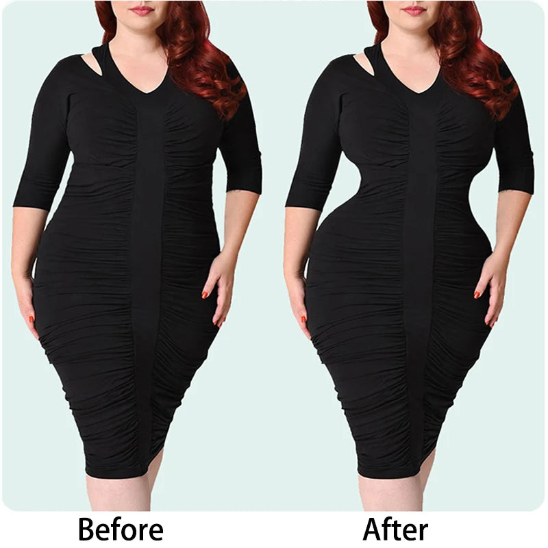 Women Waist Trainer Body Shaper Slimming double closure Waist Cincher Corset Tank Top Push Up Vest Tummy Belly Girdle Modeling