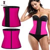 Ann Chery 3-Hook Waist Trainer 9 Steel Boned Corset Ruffles Decoration Firm Control Smooth Latex Girdle for Teenagers Plus Size