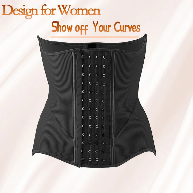 High-End Firm Abdominal Belt 10 Steel Bones Postpartum Body Shaping 4 Rows 13 Buckles Hourglass Type Breast Support Beauty Strip