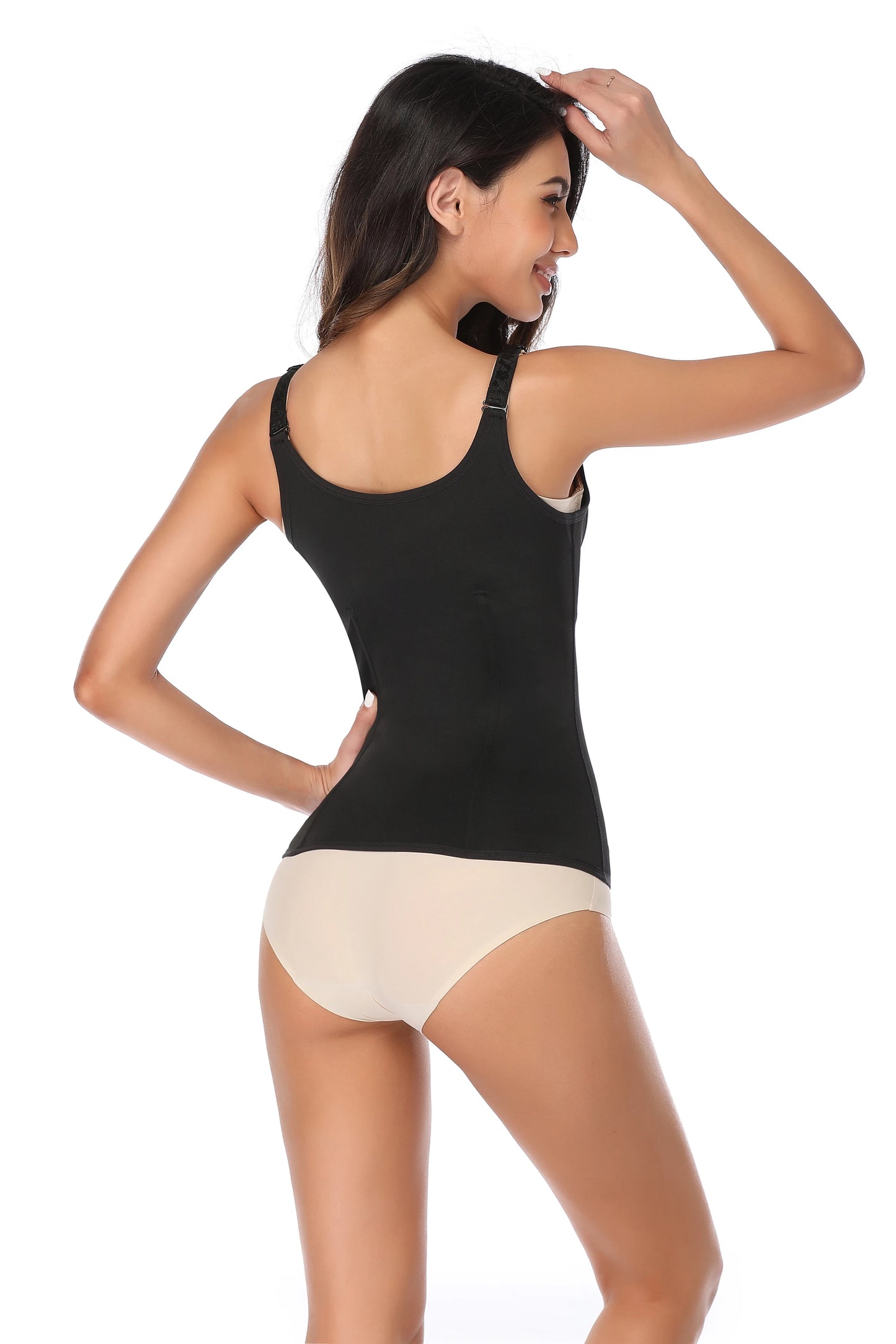 Corset de sport à fermeture éclair pour femmes, ceinture de contrôle du ventre, modelage du corps, Cincher, débardeur d'entraînement, perte de poids, Slim