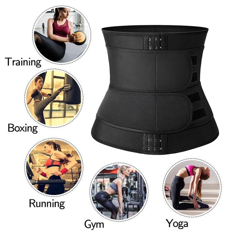 Entraîneur de taille 1 pièce pour hommes et femmes, tondeuse de sueur de Sauna, enveloppement de ventre, bande mince de graisse du ventre, enveloppes d'estomac, Spor