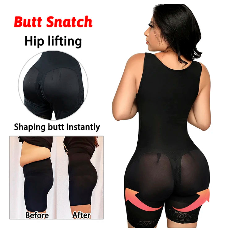 TUNIControl-Body Shaper pour femme, gaine amincissante, ventre plat, vêtements en saillie, costume de batterie post-partum, corset