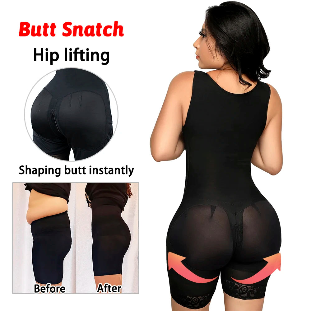 TUNIControl-Body Shaper pour femme, gaine amincissante, ventre plat, vêtements en saillie, costume de batterie post-partum, corset