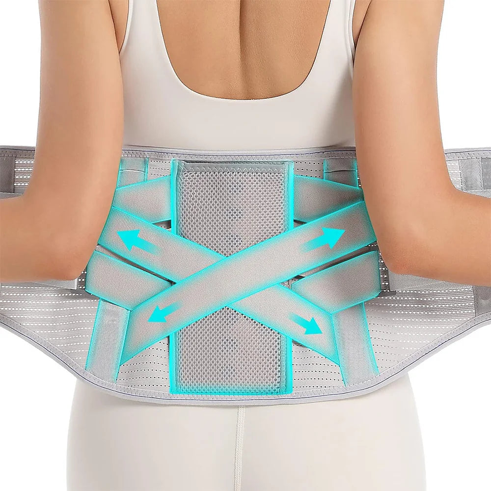 Attelle de soutien lombaire pour hommes et femmes, ceinture élastique à double compression pour le bas du dos, instituts oto, scoliose, hernie discale, artica contrastant