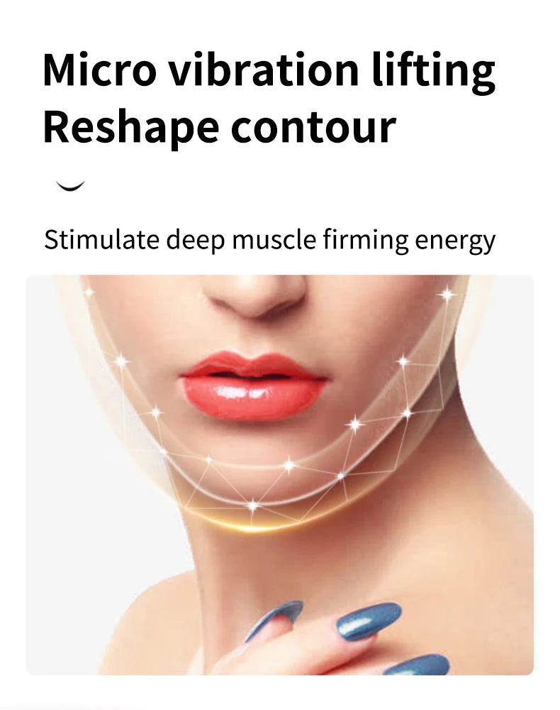 Masseur de Lifting du visage 12 vitesses masseur Facial électrique ligne V Lifting du visage minceur dispositif de Vibration outil de beauté à usage domestique