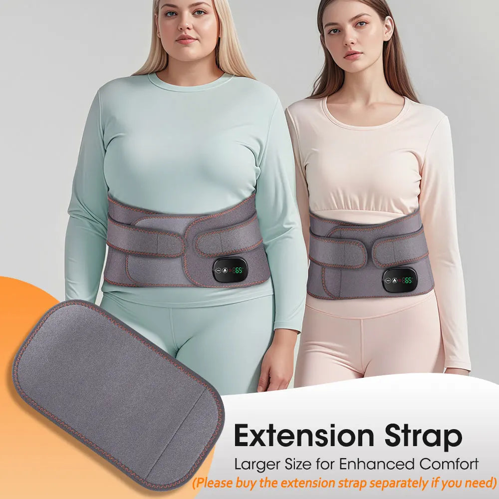 Ohio eur de taille chauffant électrique, nouvelle mise à niveau, ceinture de soutien, vibration, compression chaude, ceinture de renfort, relaxation dorsale, réglage à 3 vitesses