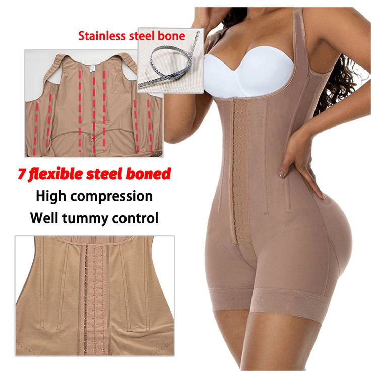 Fajas colombiennes post lipo chirurgical réduisant les shapers post-partum scène 2 BBL Shapewear ventre contrôle corps sculptant gaine