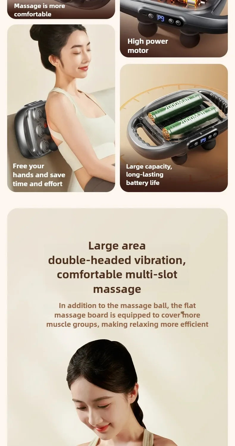 JAIYORL 24 têtes de Massage pistolet de Massage tissus profonds muscles qualité professionnelle haute qualité sans fil fréquence Vibration Masajeador