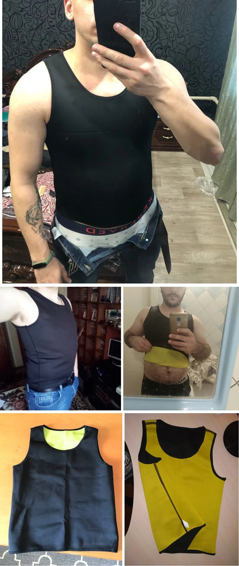 Hommes T-shirts d'entraînement effet Sauna gilet de sport hauts d'exercice vêtements de Fitness minceur perte de poids vêtements de sport entraînement vêtements de sport