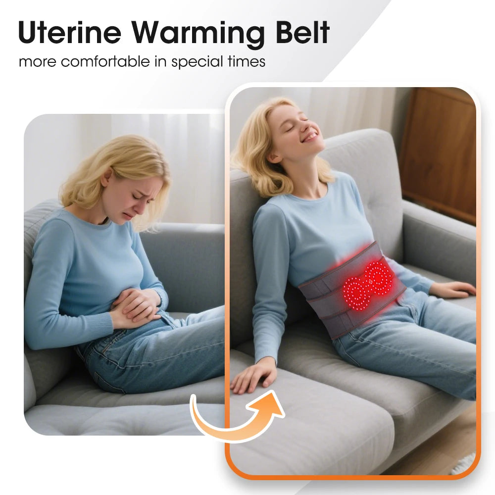 Ohio eur de taille chauffant électrique, nouvelle mise à niveau, ceinture de soutien, vibration, compression chaude, ceinture de renfort, relaxation dorsale, réglage à 3 vitesses