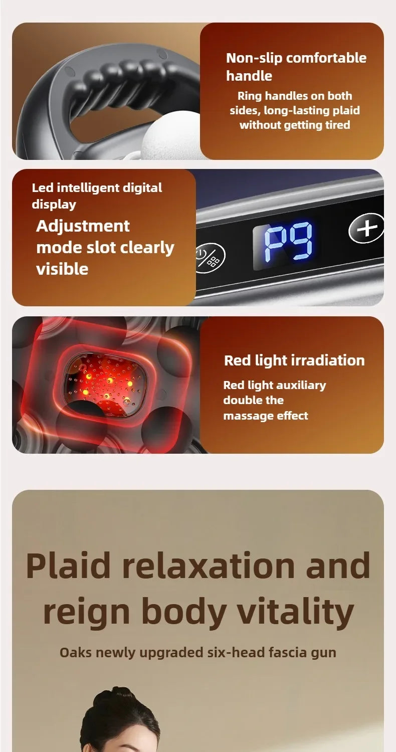 JAIYORL 24 têtes de Massage pistolet de Massage tissus profonds muscles qualité professionnelle haute qualité sans fil fréquence Vibration Masajeador