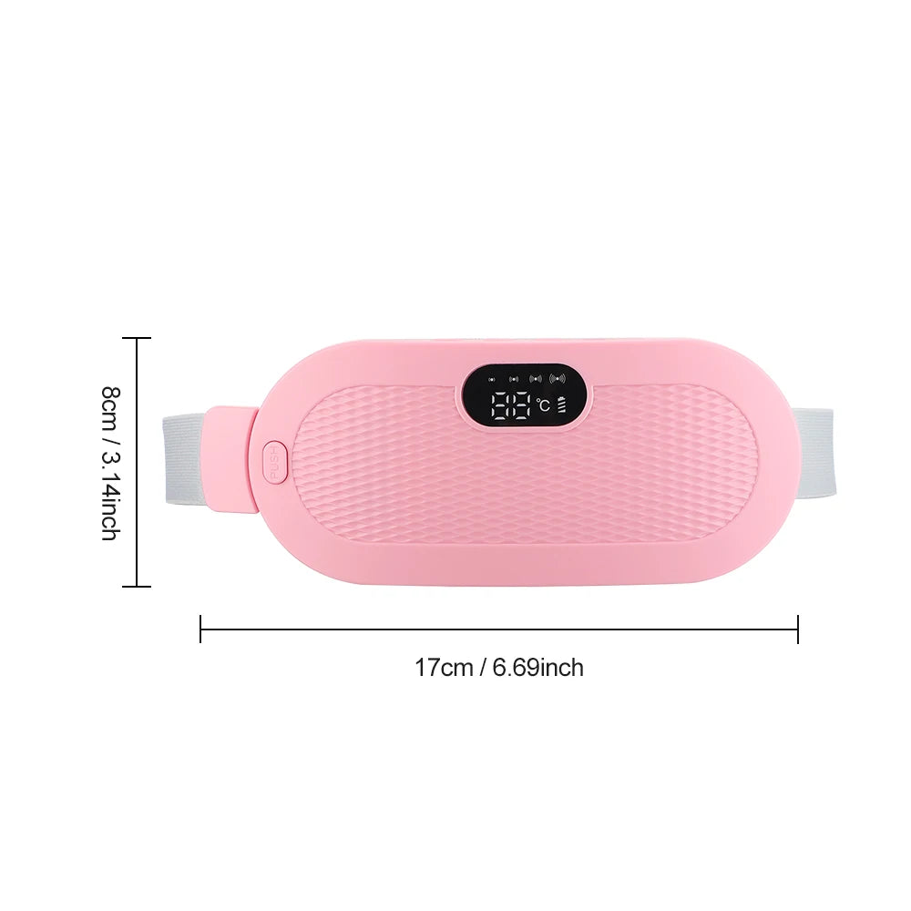 Coussin chauffant électrique masseur de crampes menstruelles ceinture femmes soins de la période dispositif de compression chaude Vibration abdominale ulter ceinture chauffante