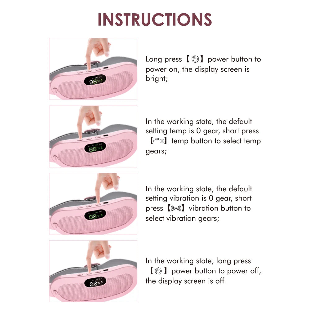 Coussin chauffant électrique masseur de crampes menstruelles ceinture femmes soins de la période dispositif de compression chaude Vibration abdominale ulter ceinture chauffante
