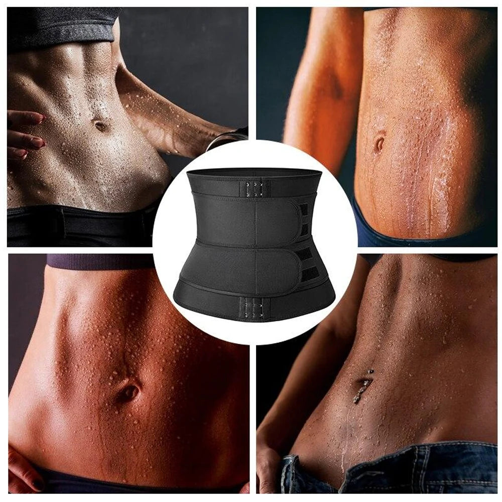 Entraîneur de taille 1 pièce pour hommes et femmes, tondeuse de sueur de Sauna, enveloppement de ventre, bande mince de graisse du ventre, enveloppes d'estomac, Spor