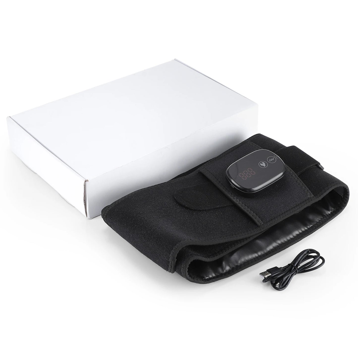 Ohio eur de taille chauffant électrique, nouvelle mise à niveau, ceinture de soutien, vibration, compression chaude, ceinture de renfort, relaxation dorsale, réglage à 3 vitesses
