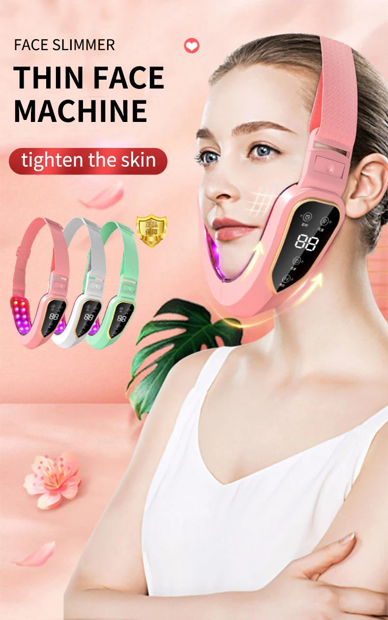 Masseur de Lifting du visage 12 vitesses masseur Facial électrique ligne V Lifting du visage minceur dispositif de Vibration outil de beauté à usage domestique