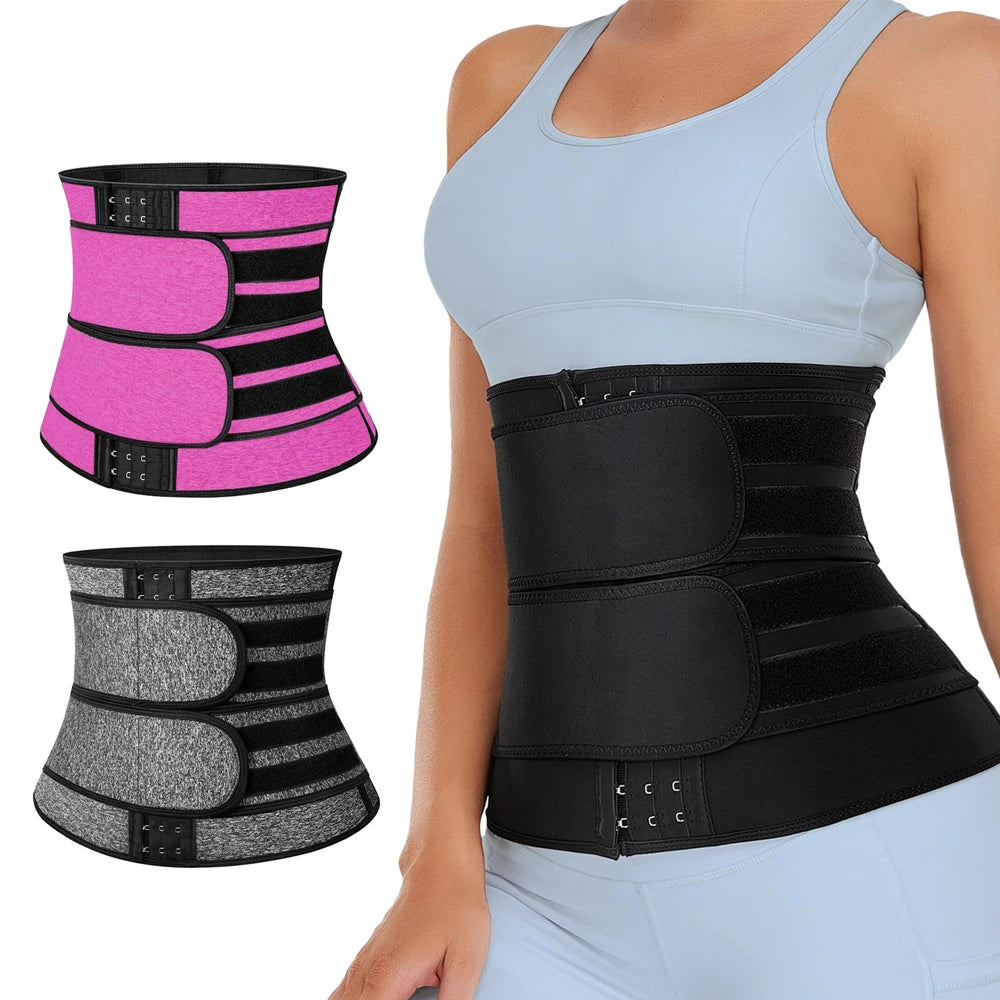 Entraîneur de taille 1 pièce pour hommes et femmes, tondeuse de sueur de Sauna, enveloppement de ventre, bande mince de graisse du ventre, enveloppes d'estomac, Spor