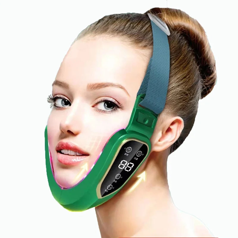 Masseur de Lifting du visage 12 vitesses masseur Facial électrique ligne V Lifting du visage minceur dispositif de Vibration outil de beauté à usage domestique