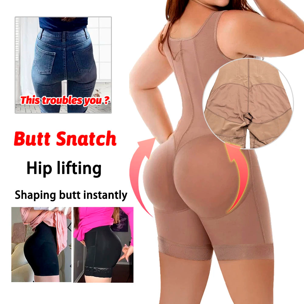 Fajas colombiennes post lipo chirurgical réduisant les shapers post-partum scène 2 BBL Shapewear ventre contrôle corps sculptant gaine