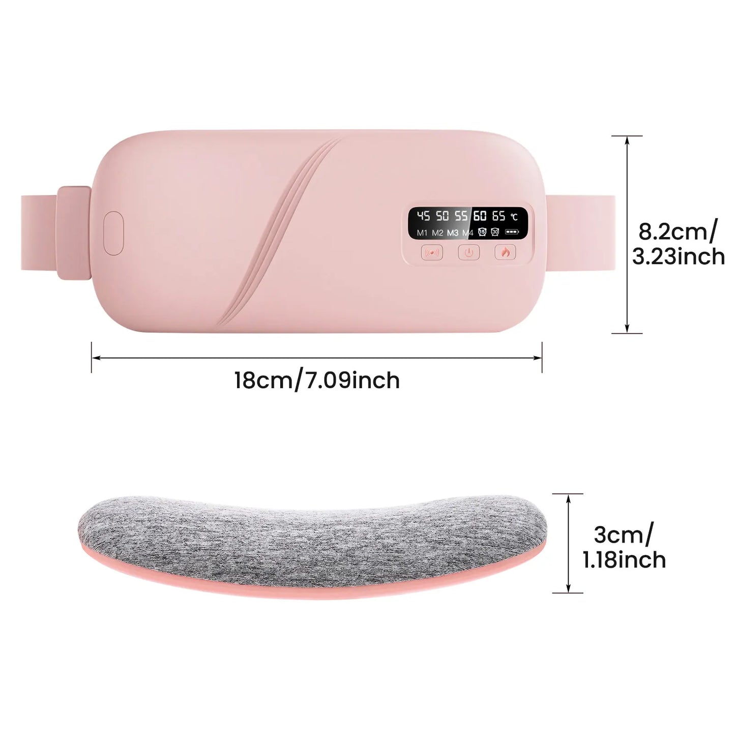Coussin chauffant électrique masseur de crampes menstruelles ceinture femmes soins de la période dispositif de compression chaude Vibration abdominale ulter ceinture chauffante