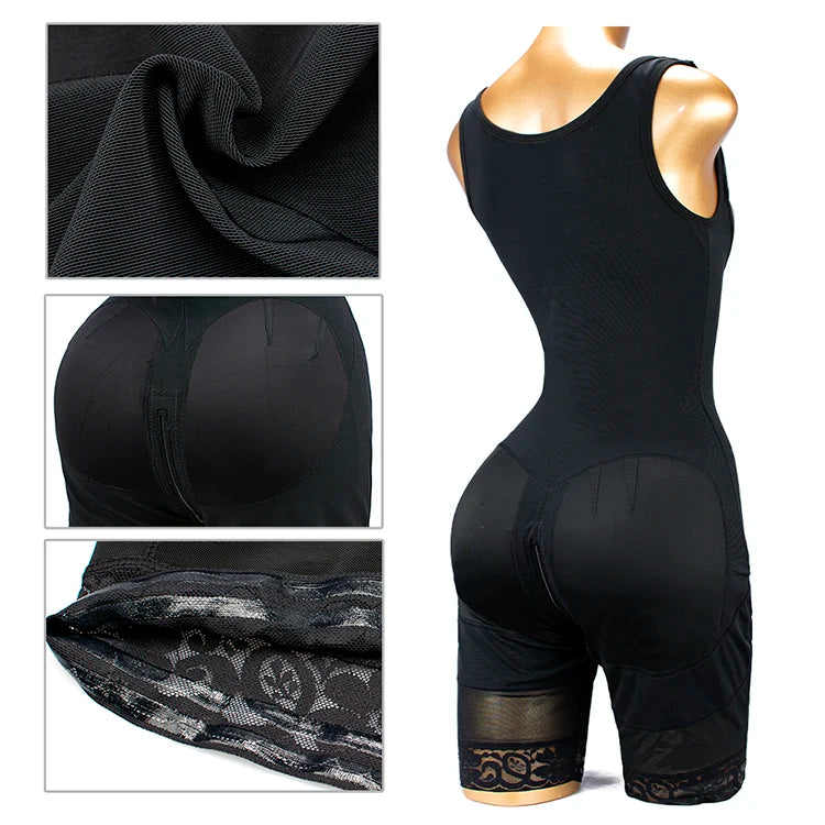 TUNIControl-Body Shaper pour femme, gaine amincissante, ventre plat, vêtements en saillie, costume de batterie post-partum, corset