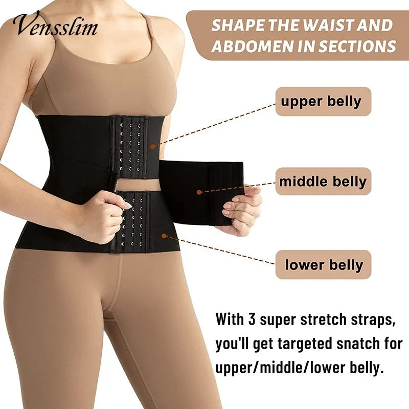 Vensslim XS-3XL corps Shaper taille formateur ceinture femmes perte de poids réduire ventre tondeuse Corset réglable entraînement ceinture Shapewear
