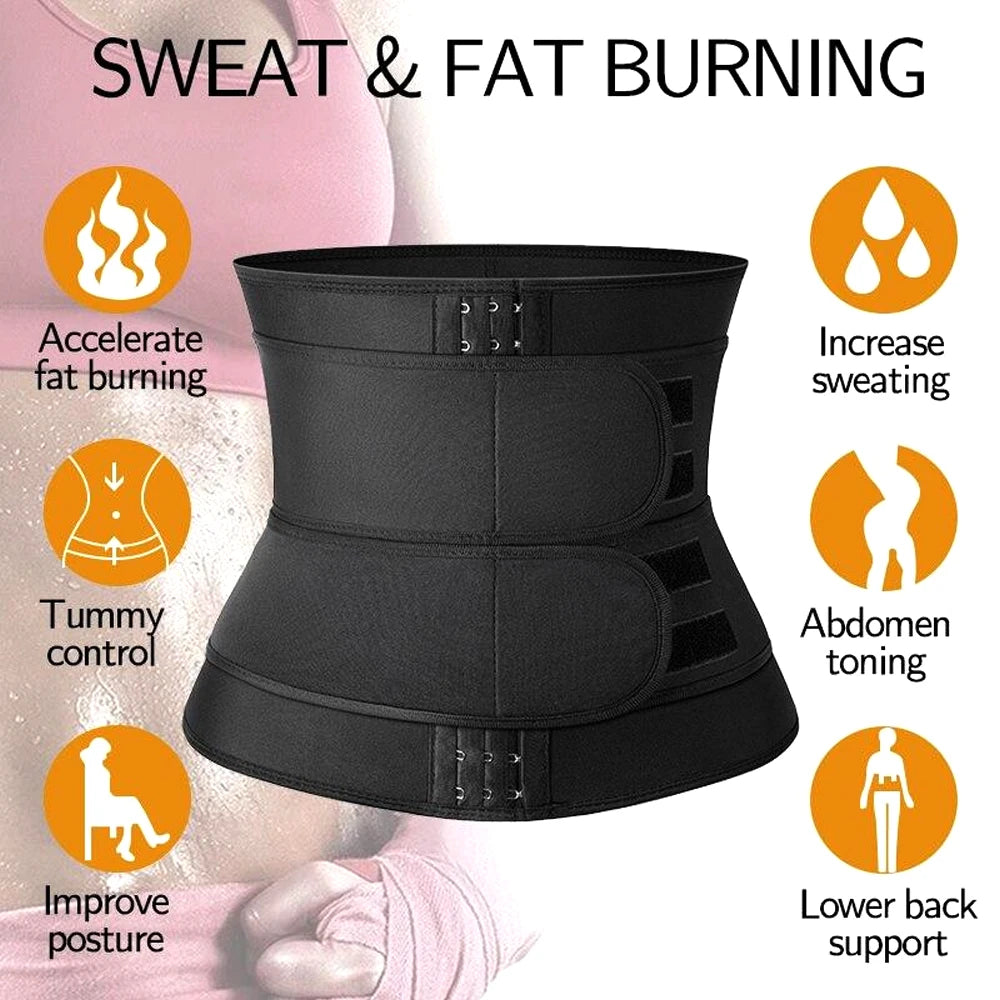 Entraîneur de taille 1 pièce pour hommes et femmes, tondeuse de sueur de Sauna, enveloppement de ventre, bande mince de graisse du ventre, enveloppes d'estomac, Spor