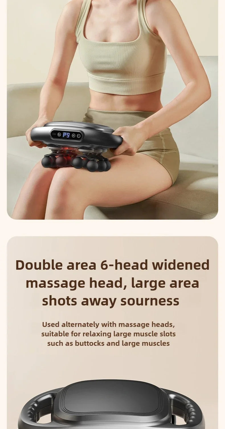 JAIYORL 24 têtes de Massage pistolet de Massage tissus profonds muscles qualité professionnelle haute qualité sans fil fréquence Vibration Masajeador