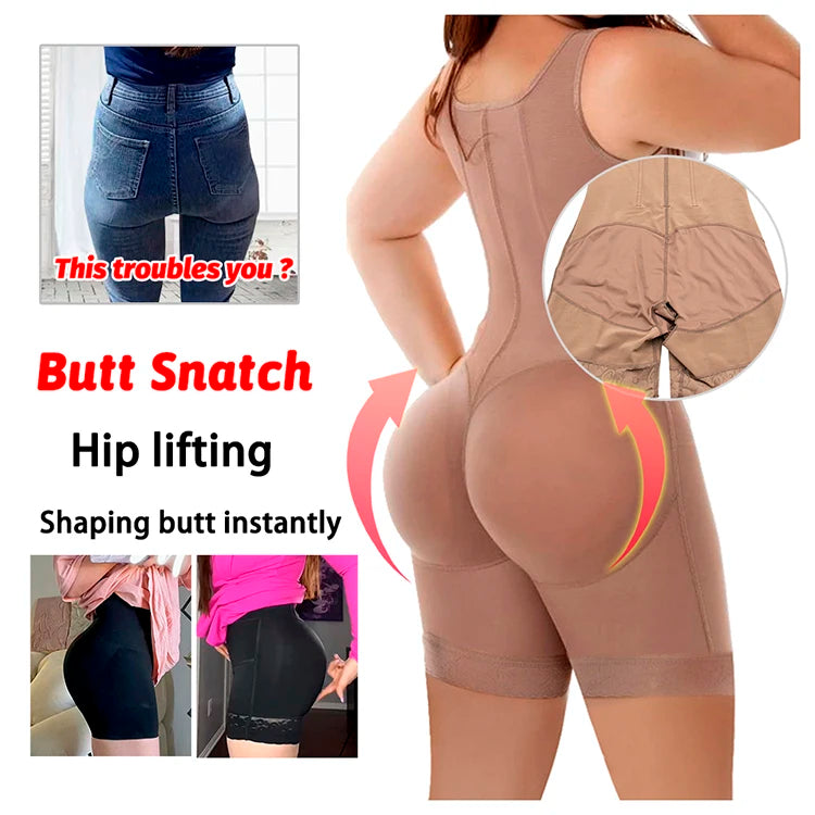 Fajas colombiennes post lipo chirurgical réduisant les shapers post-partum scène 2 BBL Shapewear ventre contrôle corps sculptant gaine