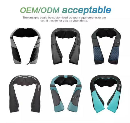 2024 New Arrivals Cervical Neck Massager Deep Tissue Back Neck Massager Shoulders Massage Pain Relief