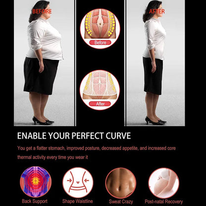 Women Waist Trainer Body Shaper Slimming double closure Waist Cincher Corset Tank Top Push Up Vest Tummy Belly Girdle Modeling
