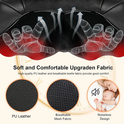 2024 New Arrivals Cervical Neck Massager Deep Tissue Back Neck Massager Shoulders Massage Pain Relief