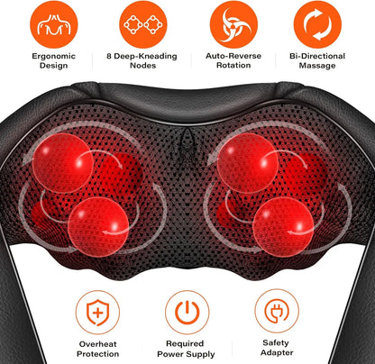2024 New Arrivals Cervical Neck Massager Deep Tissue Back Neck Massager Shoulders Massage Pain Relief