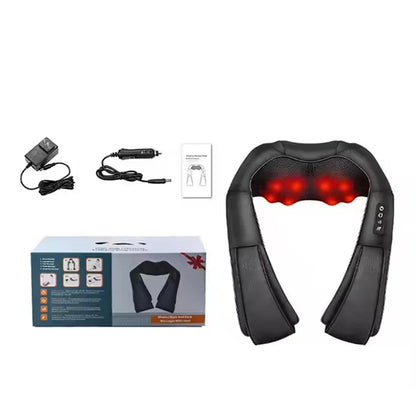 100% Original Deep Tissue Kneading Shiatsu Massage Neck & Shoulder Massager with Electric Adjustable Heat Muscle Pain Relief