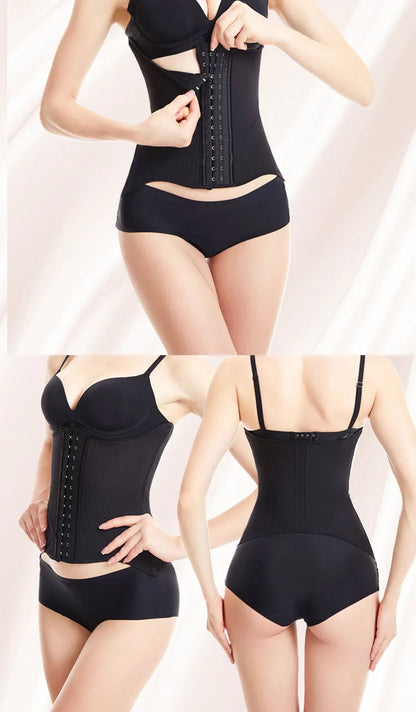 High-End Firm Abdominal Belt 10 Steel Bones Postpartum Body Shaping 4 Rows 13 Buckles Hourglass Type Breast Support Beauty Strip
