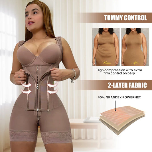 High Compression Tummy Control Stage 1 Colombian Garments Wholesale Post Op Surgery Fajas Colombianas Shapewear for Women