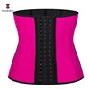 Black Champagne Rose Adjustable Waist Trainer Shapers Colombian Girdles 100% Latex Trainer Corset 9 Steel Bones for Weight Loss