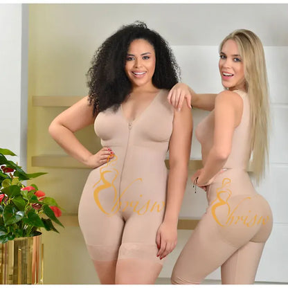 Ehrisw Brand LIPOSCULPTURE SHAPEWEAR WITH BRA and SLEEVES Women Shapers Zipper Crotch Girdle Butt Lifter Shapewear Tummy Tuck