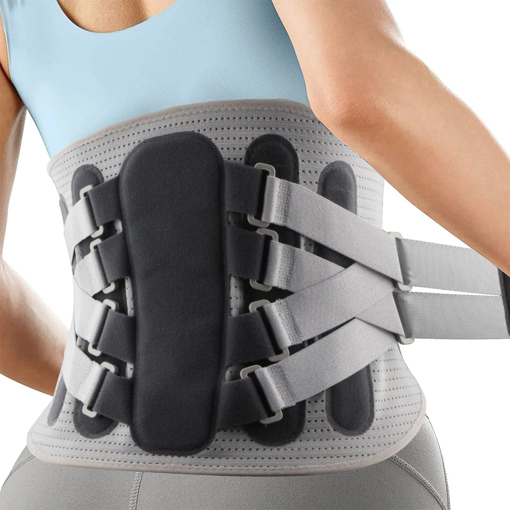 Support de taille réglable avec coussin lombaire ergonomique pour homme et femme, convient pour la colonne vertébrale 11%