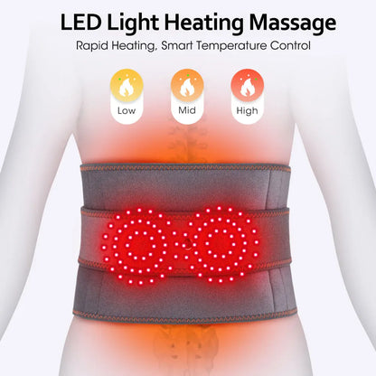 Ohio eur de taille chauffant électrique, nouvelle mise à niveau, ceinture de soutien, vibration, compression chaude, ceinture de renfort, relaxation dorsale, réglage à 3 vitesses