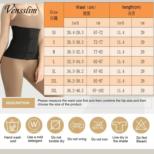 Vensslim XS-3XL corps Shaper taille formateur ceinture femmes perte de poids réduire ventre tondeuse Corset réglable entraînement ceinture Shapewear