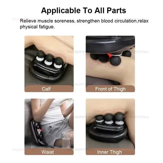 Pistolet de Massage Fascia haute fréquence, Machine de Massage du cou, du corps, des épaules, des muscles de la taille, pistolet de Massage professionnel à Six têtes
