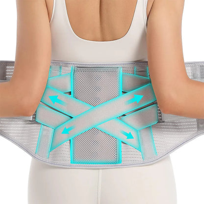 Attelle de soutien lombaire pour hommes et femmes, ceinture élastique à double compression pour le bas du dos, instituts oto, scoliose, hernie discale, artica contrastant