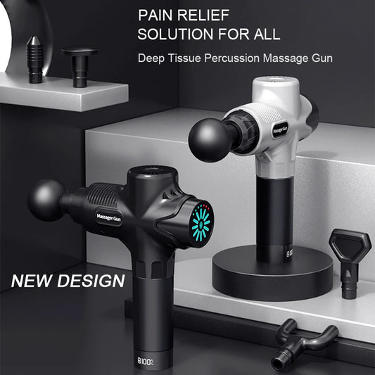 Pistolet de Massage 24V – 12 Têtes, Percussion & Relaxation Musculaire