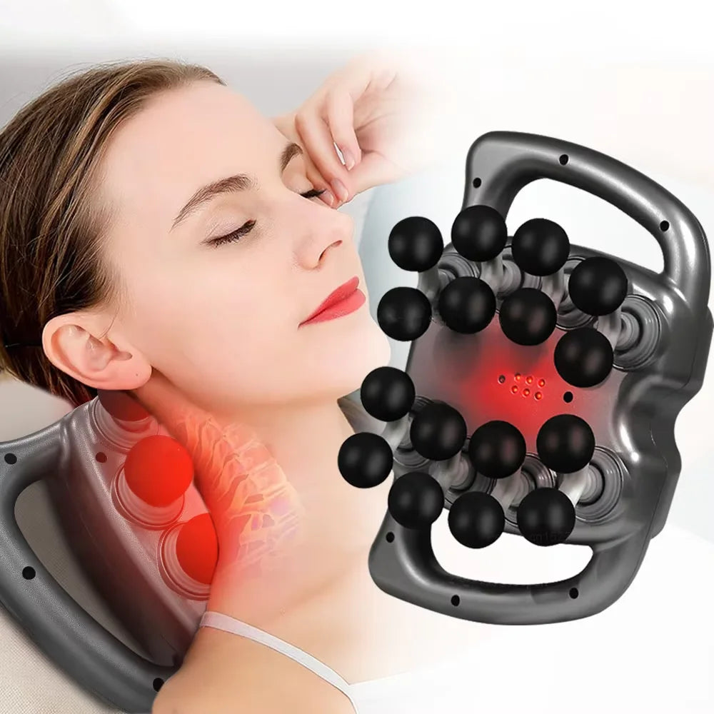 VIBELUX – Pistolet de Massage avec 16 Têtes, 99 Niveaux d’Intensité, Ultra Silencieux