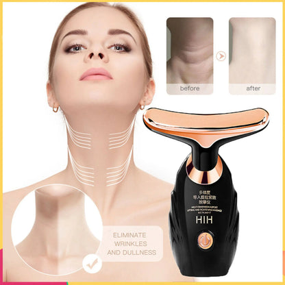 Appareil de Lifting du visage, Massage du cou et des yeux, introducteur, rajeunissement de la peau à microcourant, dispositif de beauté Anti-vieillissement, masseur pour le visage
