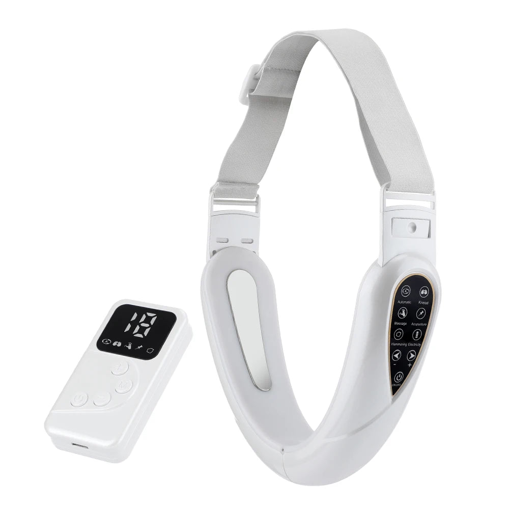 Appareil de levage du visage, thérapie photonique LED, masseur amincissant par vibrations, Double menton en V, Machine à ceinture de levage des joues en forme de visage