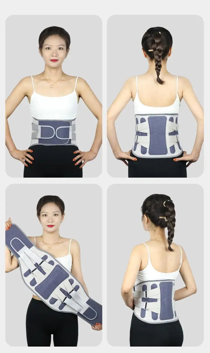 Ceinture de soutien pour le dos, pour soulager les douleurs dans le bas du dos, réglable, pour hommes et femmes, soutien lombaire, sciatique, scoliose, hernie discale