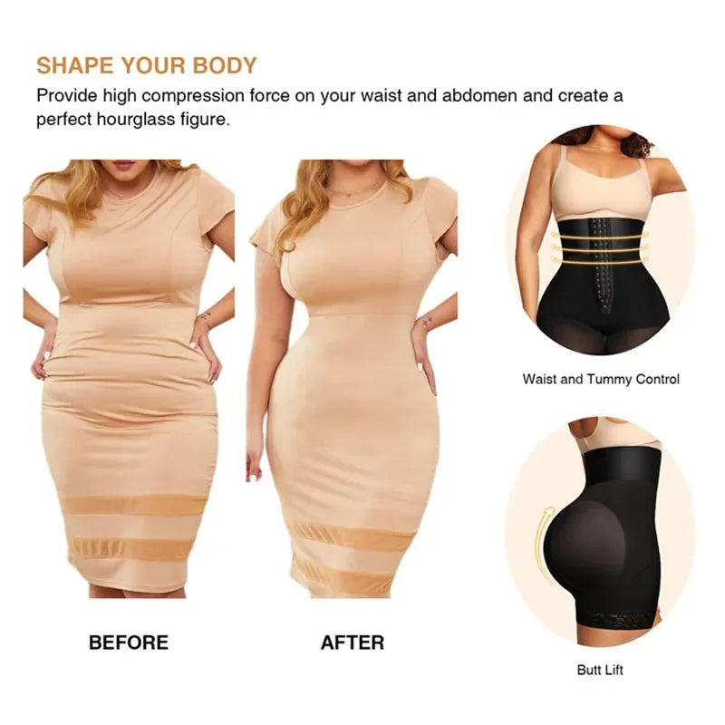 AfruliA XXS taille formateur minceur gaine Corset corps Shaper BBL contrôle culotte Fajas Colombianas ceintures bout à bout Shapewear